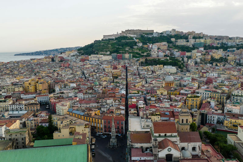 veduta aerea della citt� di messina